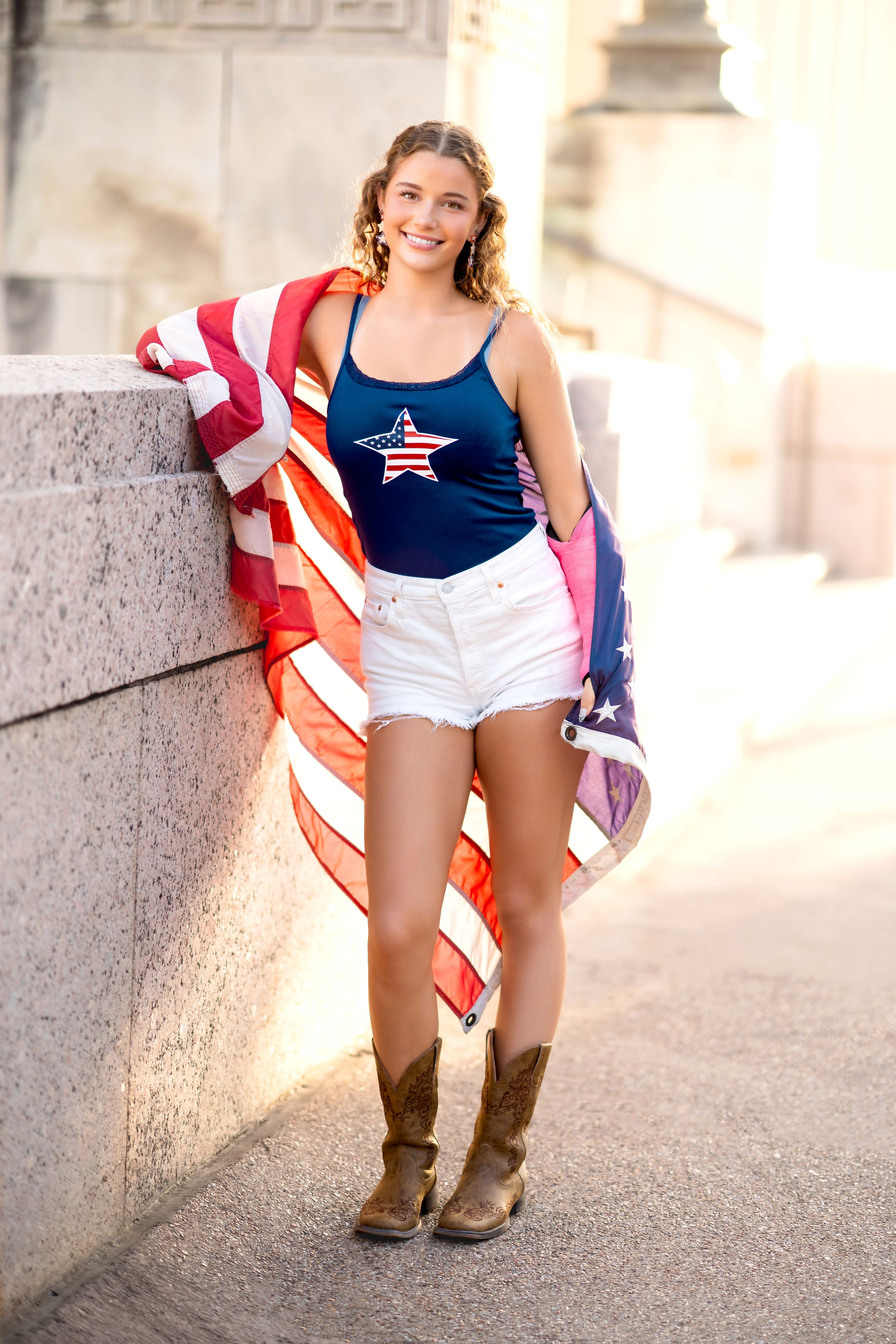 Fort Worth Senior Photographer 4th of July Senior Rep Team