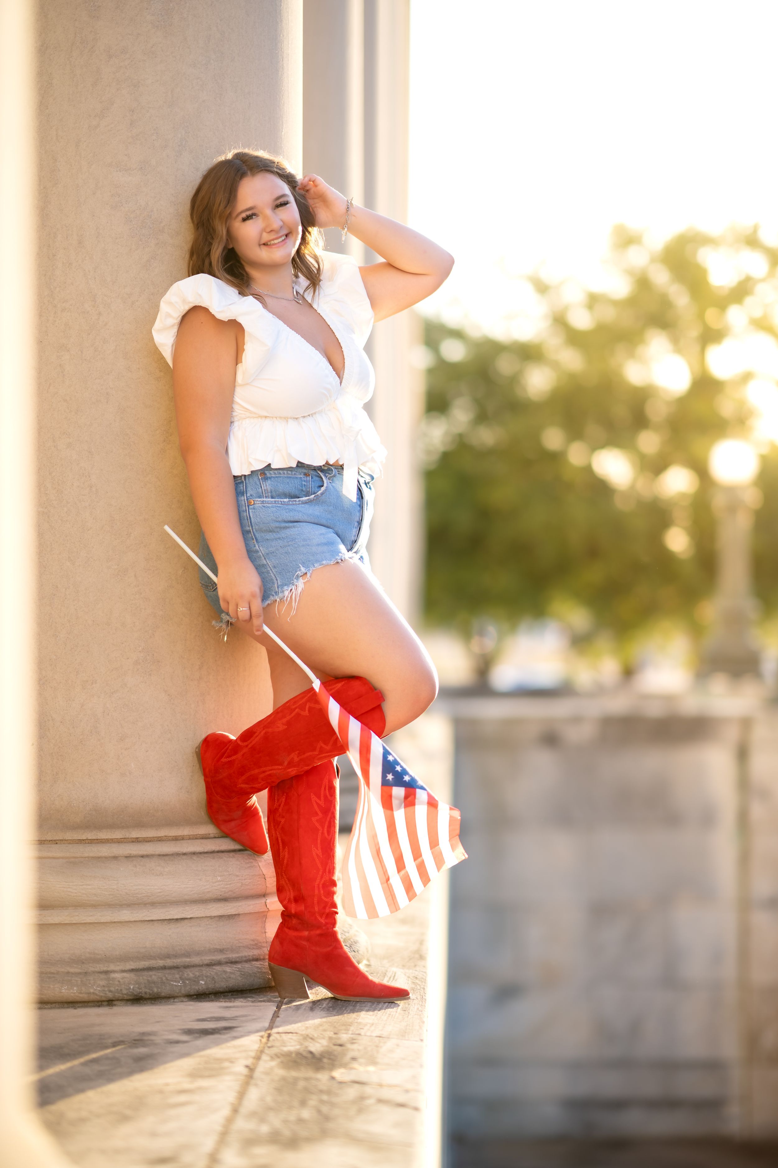 Fort Worth Senior Photographer 4th of July Senior Rep Team