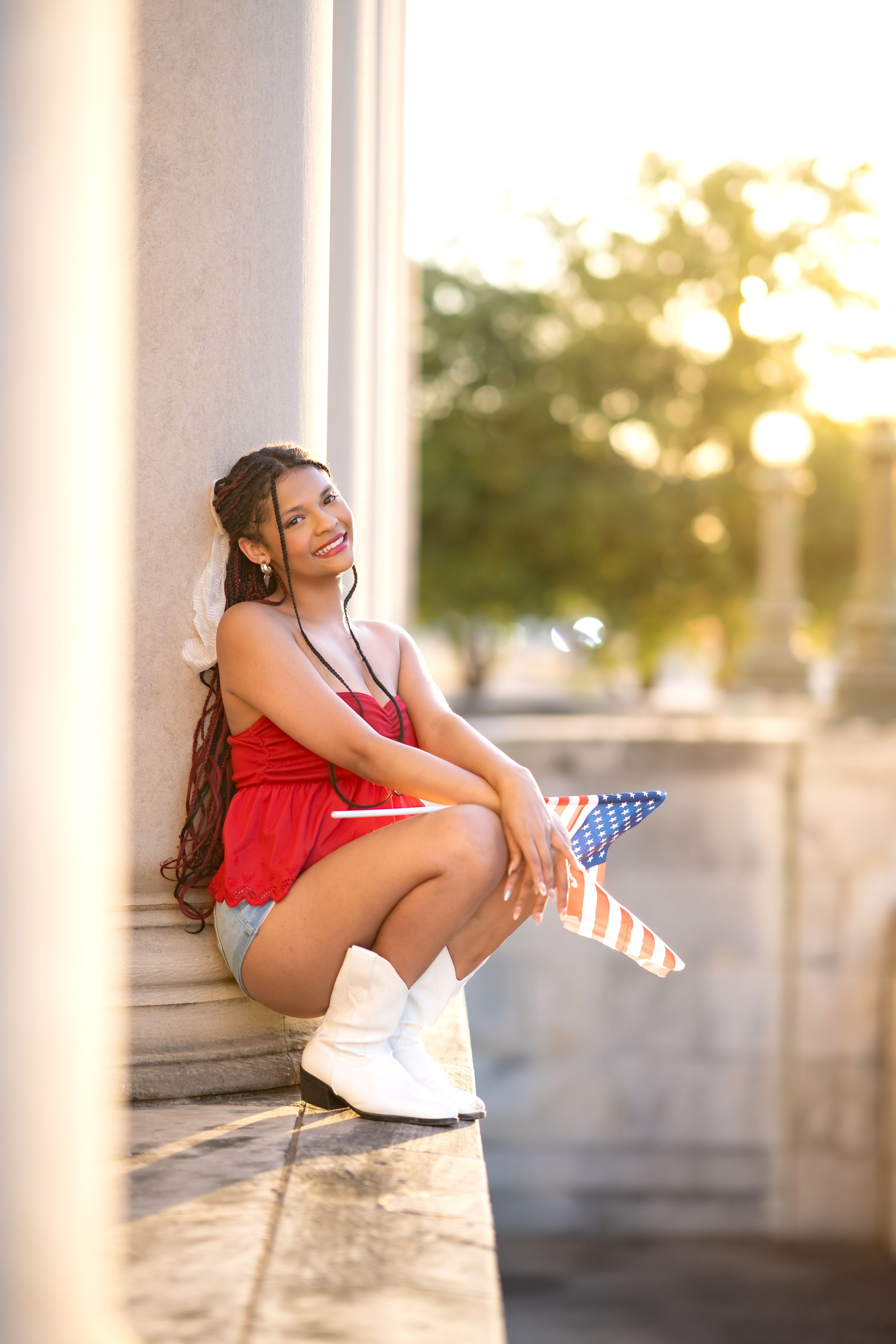 Fort Worth Senior Photographer 4th of July Senior Rep Team