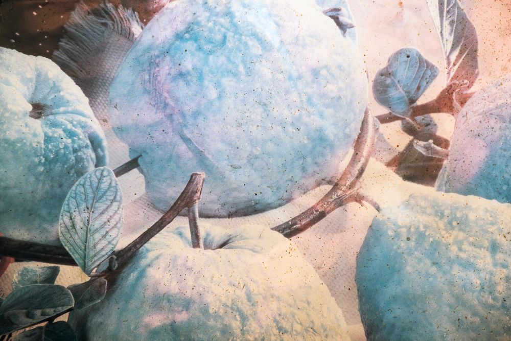 A person is rolling out dough on a floured surface using a wooden rolling pin in rustic lighting.