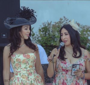 Candid portrait during a Los Gatos high tea event photographed by Raymond C. Hansell Photography.