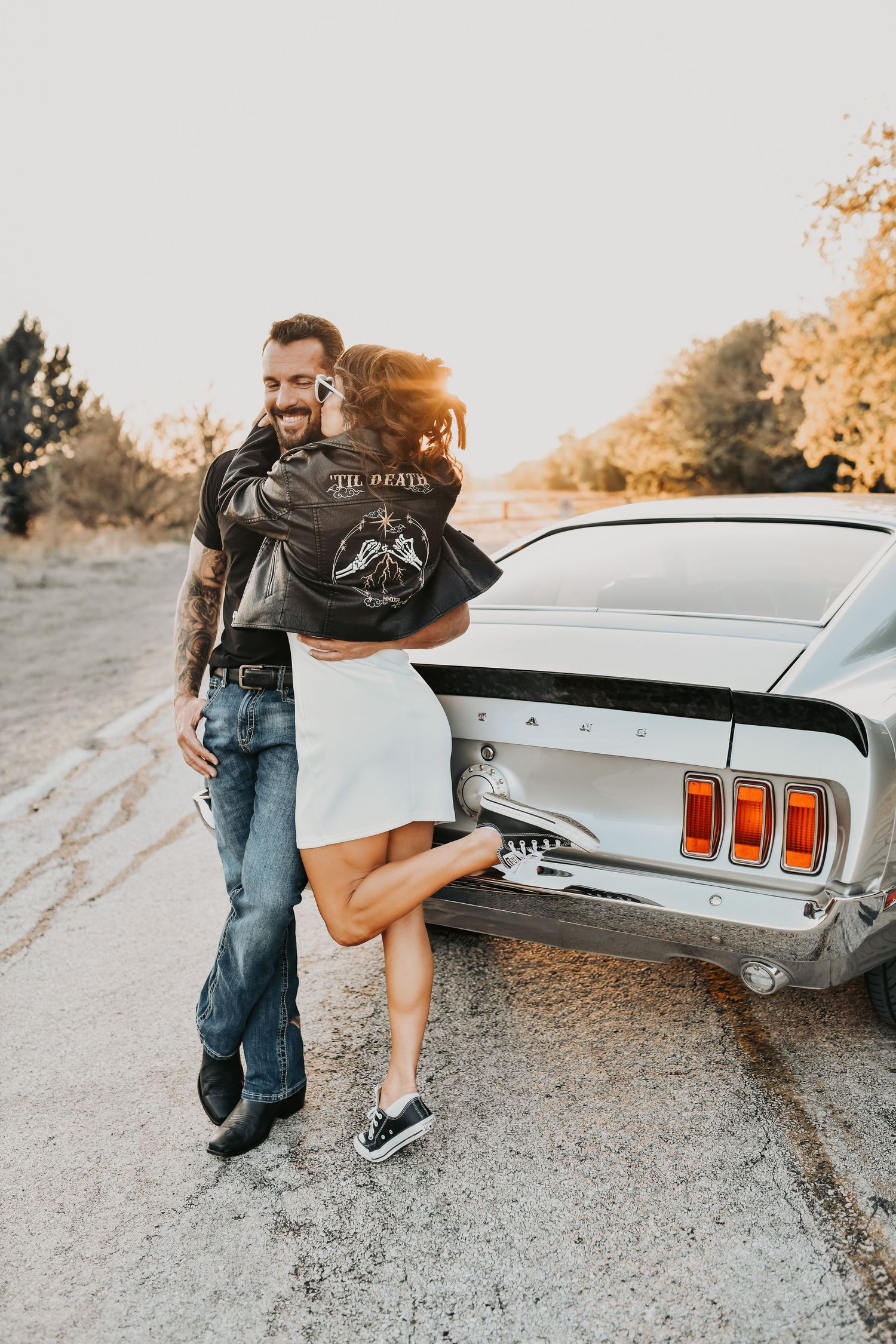 joyful engagement photos celebrating blended family journey