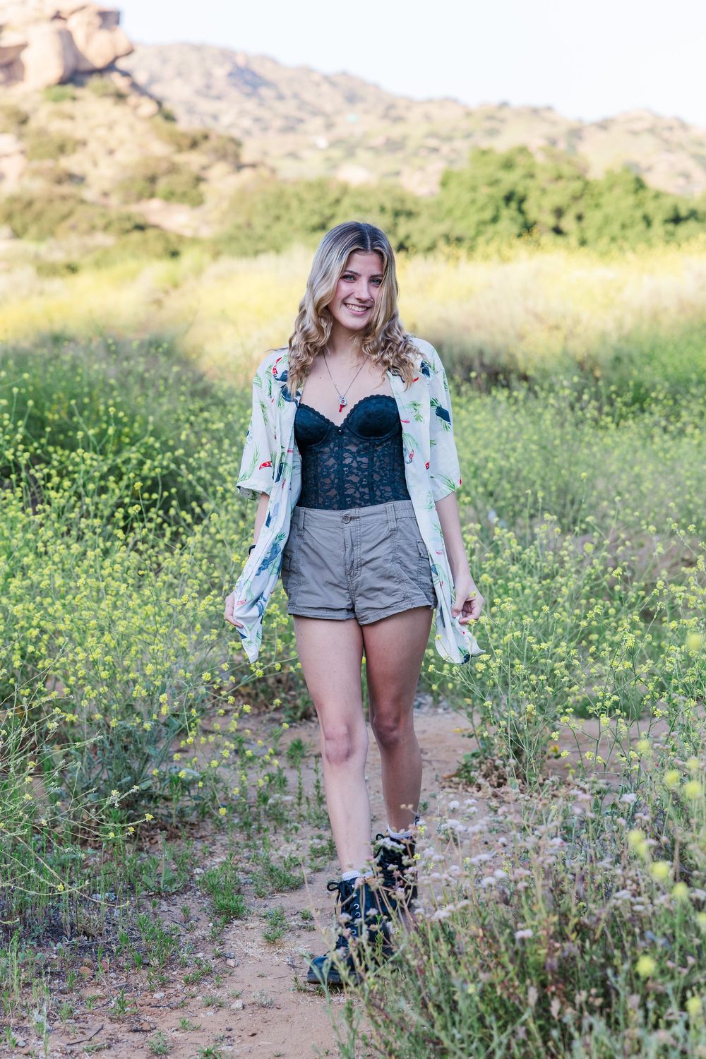 Simi Valley photographer captures Dylan, a 2024 Simi High School graduate, in timeless and natural outdoor senior portraits.
