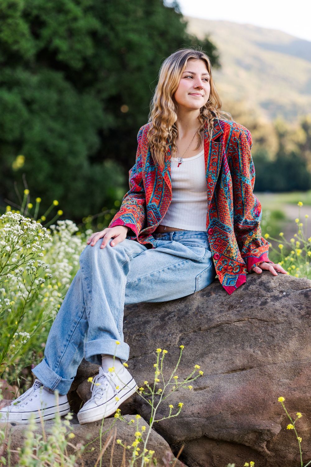 Simi Valley photographer captures Dylan, a 2024 Simi High School graduate, in timeless and natural outdoor senior portraits.