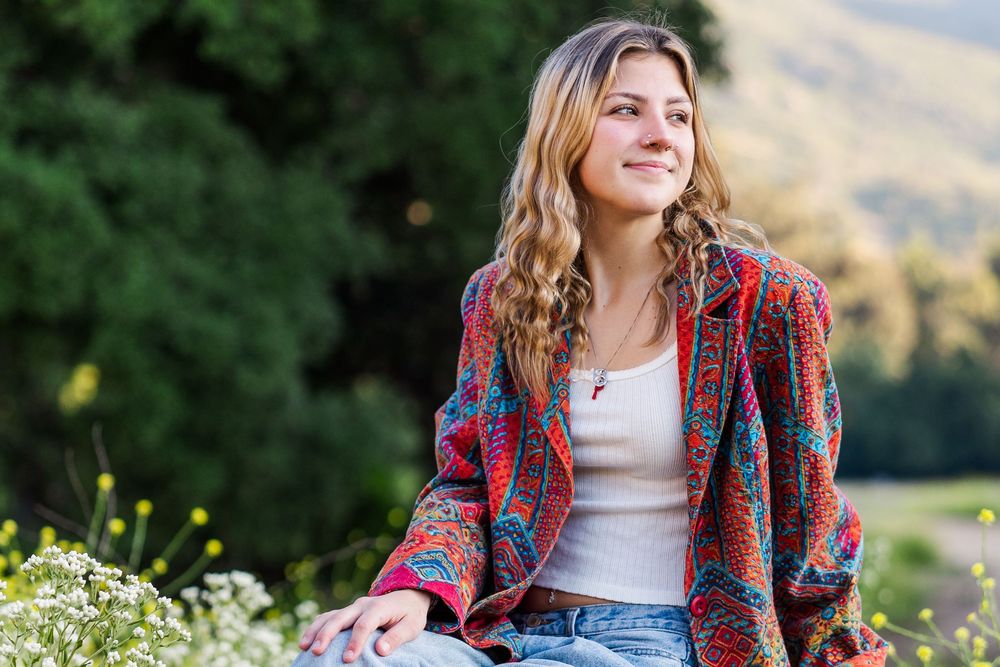 Simi Valley photographer captures Dylan, a 2024 Simi High School graduate, in timeless and natural outdoor senior portraits.