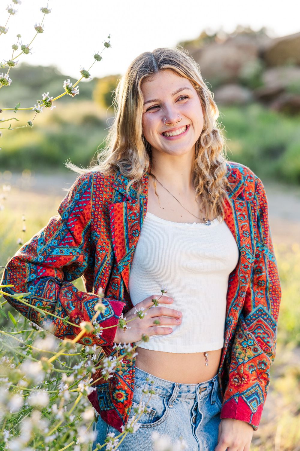 Simi Valley photographer captures Dylan, a 2024 Simi High School graduate, in timeless and natural outdoor senior portraits.
