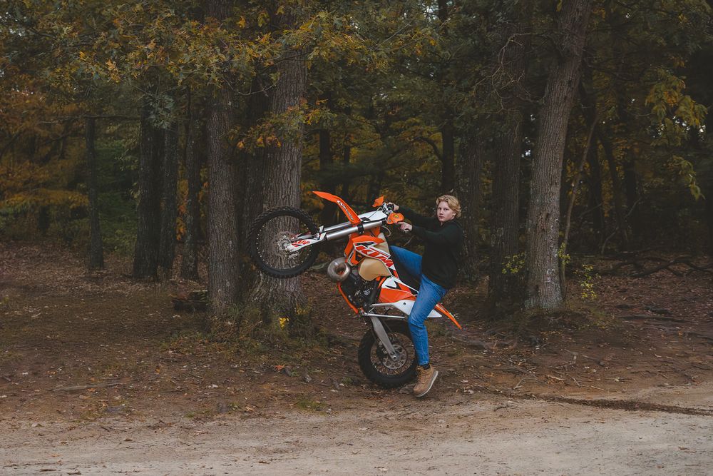 senior, fall, dirt bike, boy