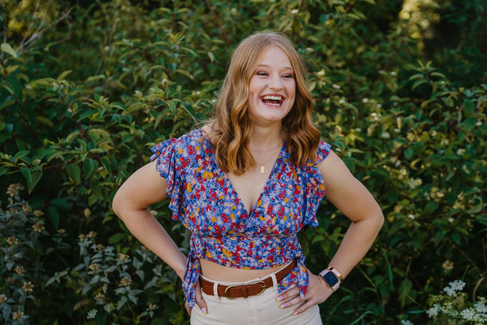Senior girl, summer, fun
