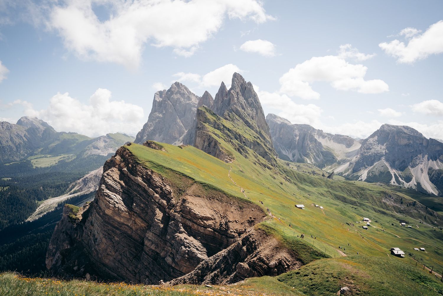 seceda dans les dolomites