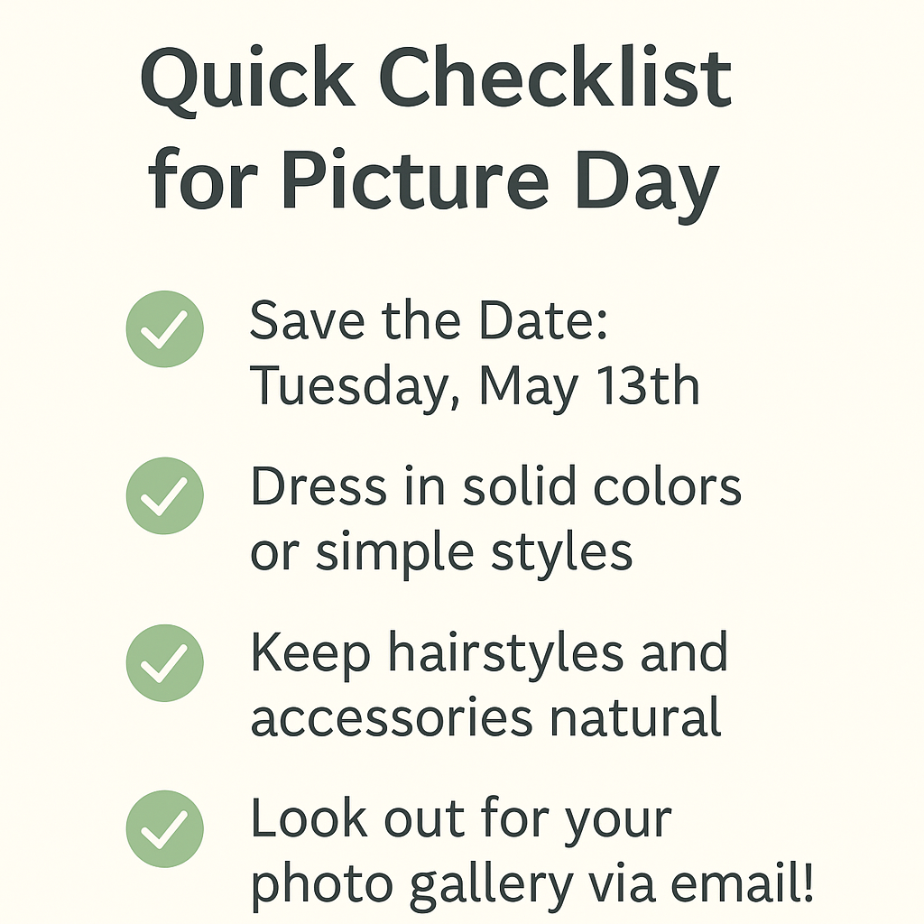 Quick photo day checklist for schools with tips to prepare students and staff for school portraits — by Portraits by Aliza in Brevard County