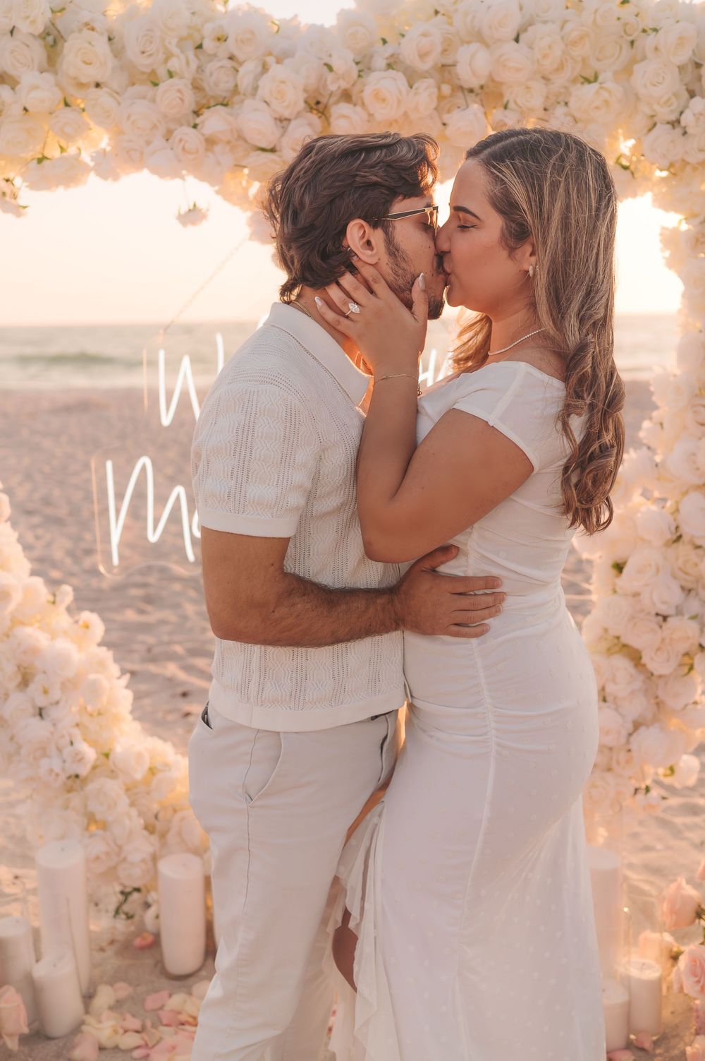 Anna Maria Island engagement photography session at golden hour