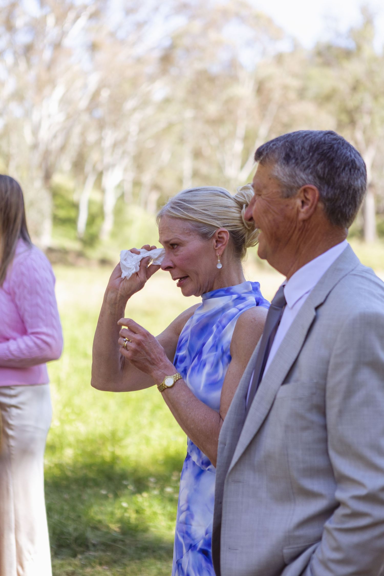 Mum of groom crying at Scone NSW Country Wedding