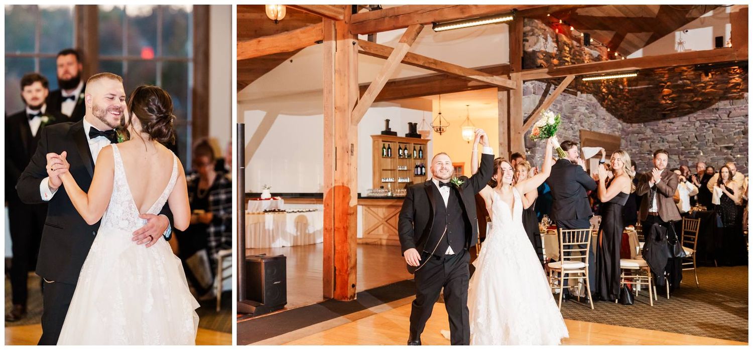 Elegant wedding celebration montage showing dancing, reception venue details, and romantic moments on the dance floor.