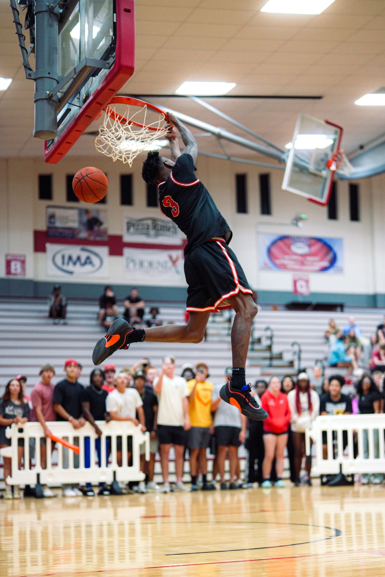 Friends University Mens Basketball Falcons After Dark dunk contest.