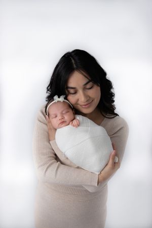 San Diego newborn photographer in home studio
