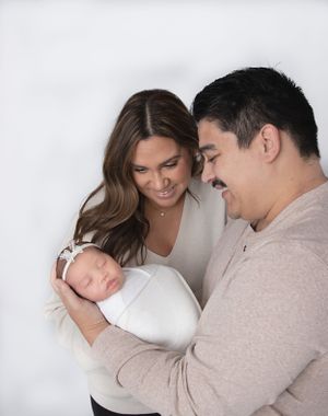 San Diego newborn photographer in home studio