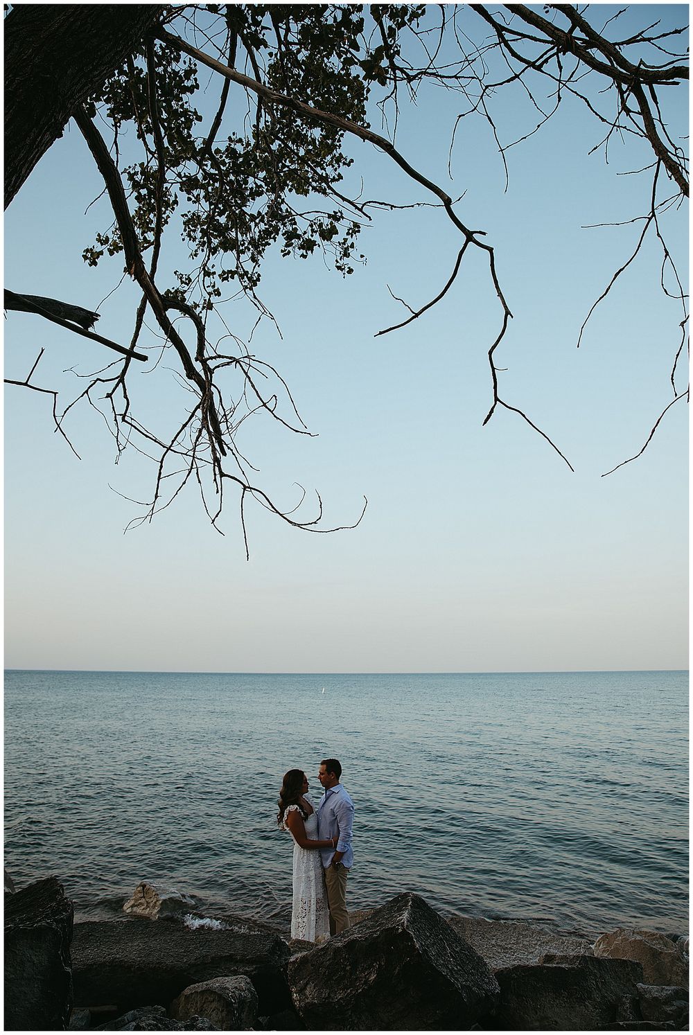 Lake Michigan Engagement Photos Chicago Wedding Photographer Melissa Marie Photography