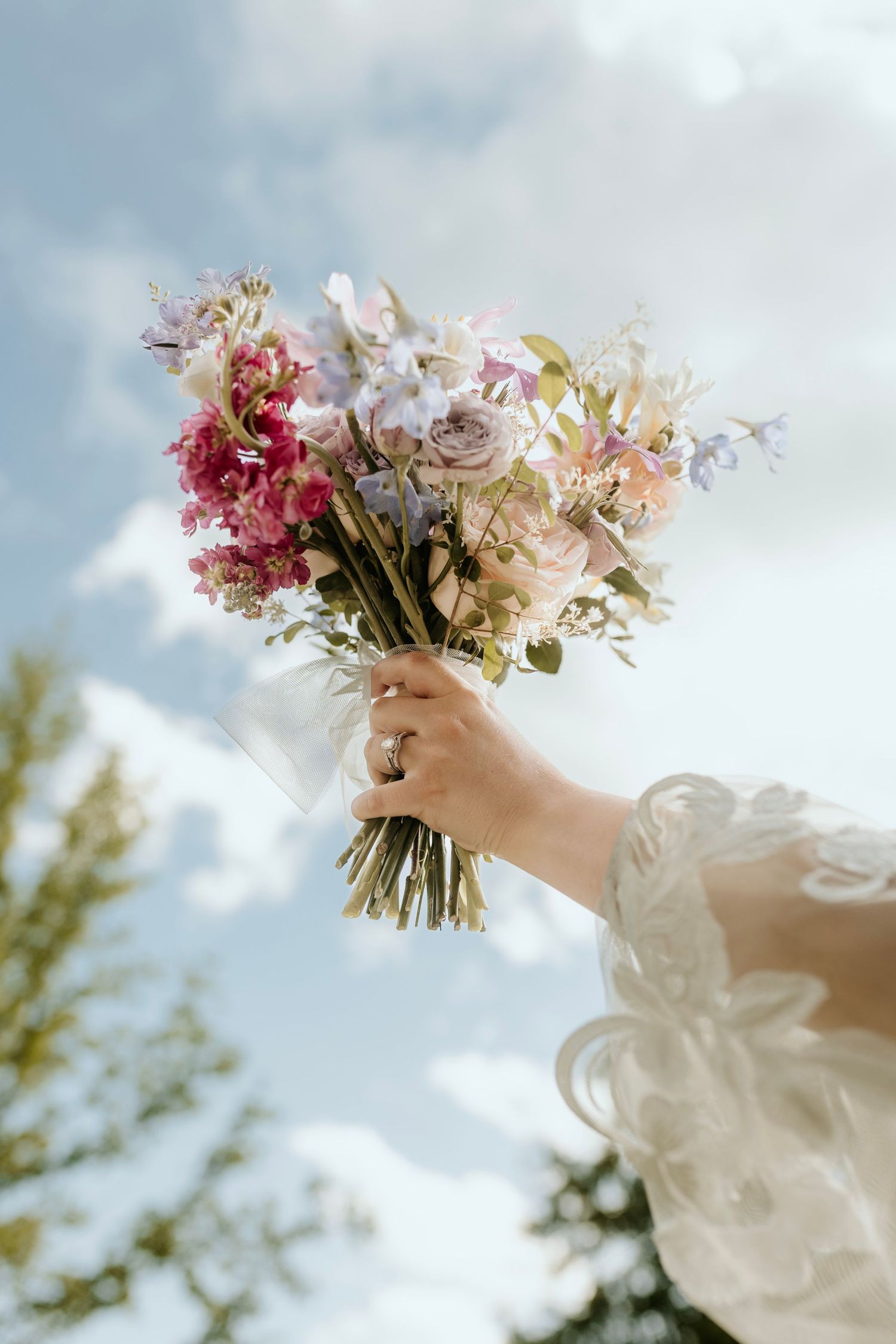 photograph of florals from the barn at big oak in Franklin, Georgia