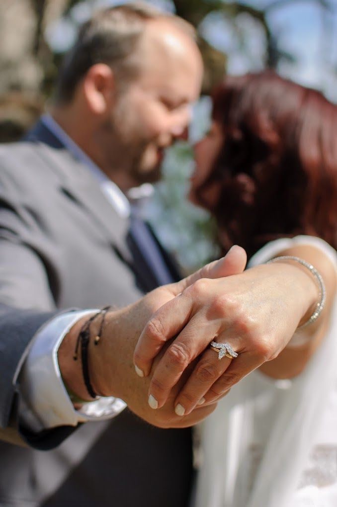 closeup wedding photo in New Port Richey