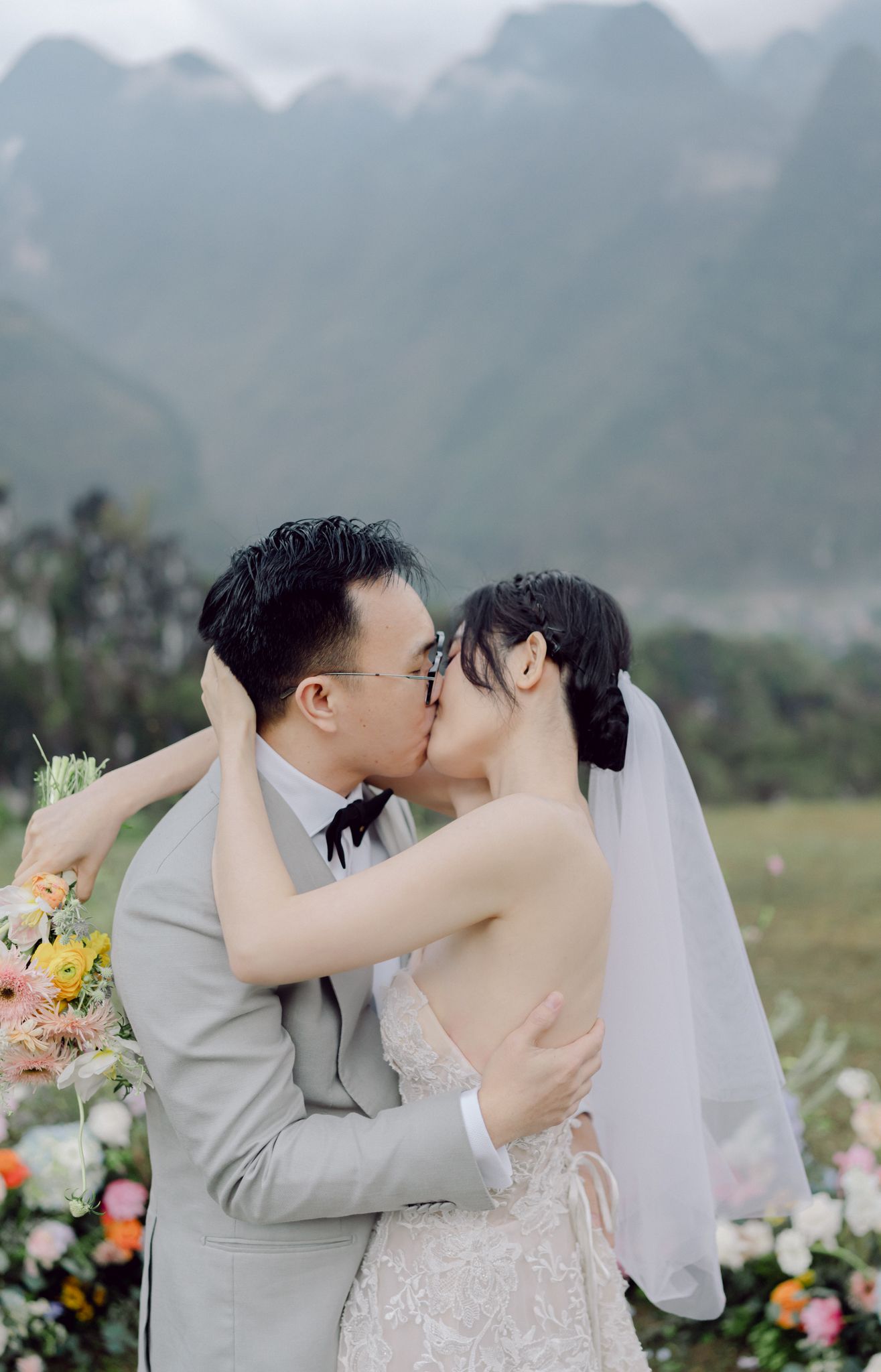 Ha Giang Elopement Wedding Mountain View