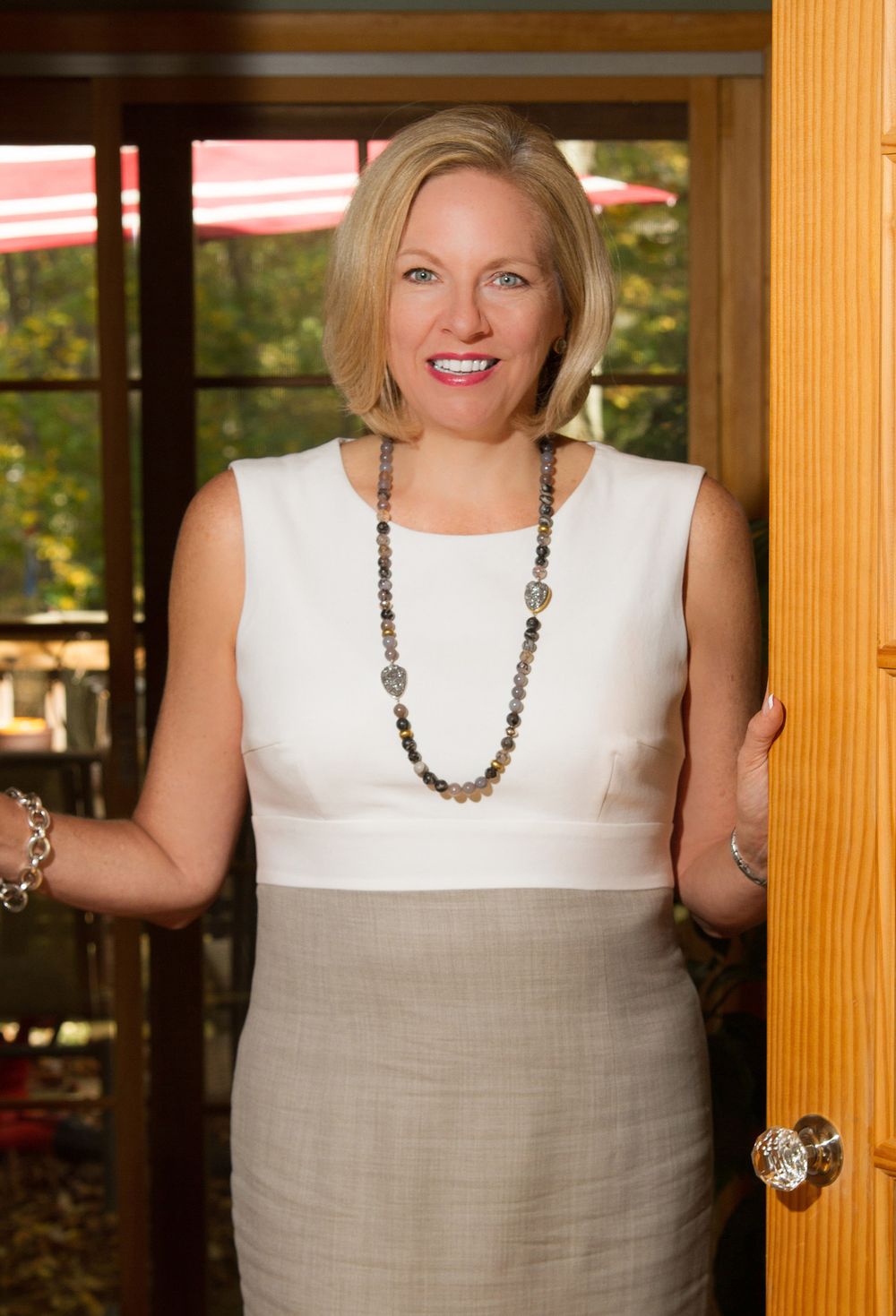 Personal branding photo of a businesswoman in a doorway  | Montclair Headshot  photographer