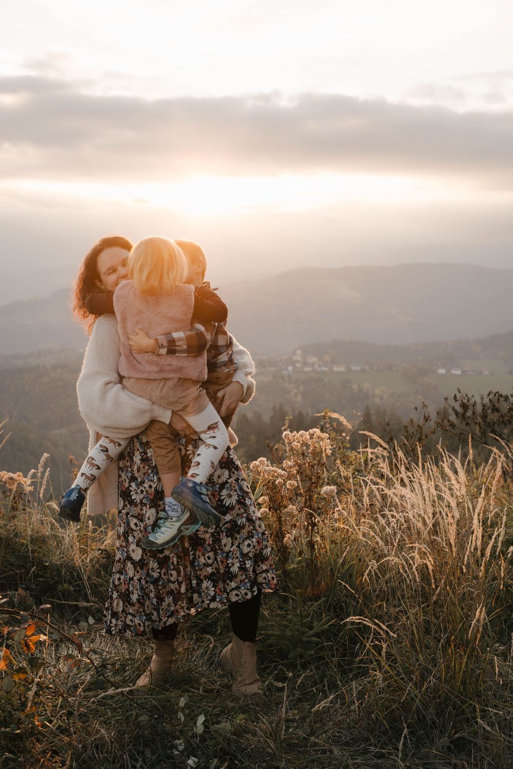 Mama und Kinder Shooting