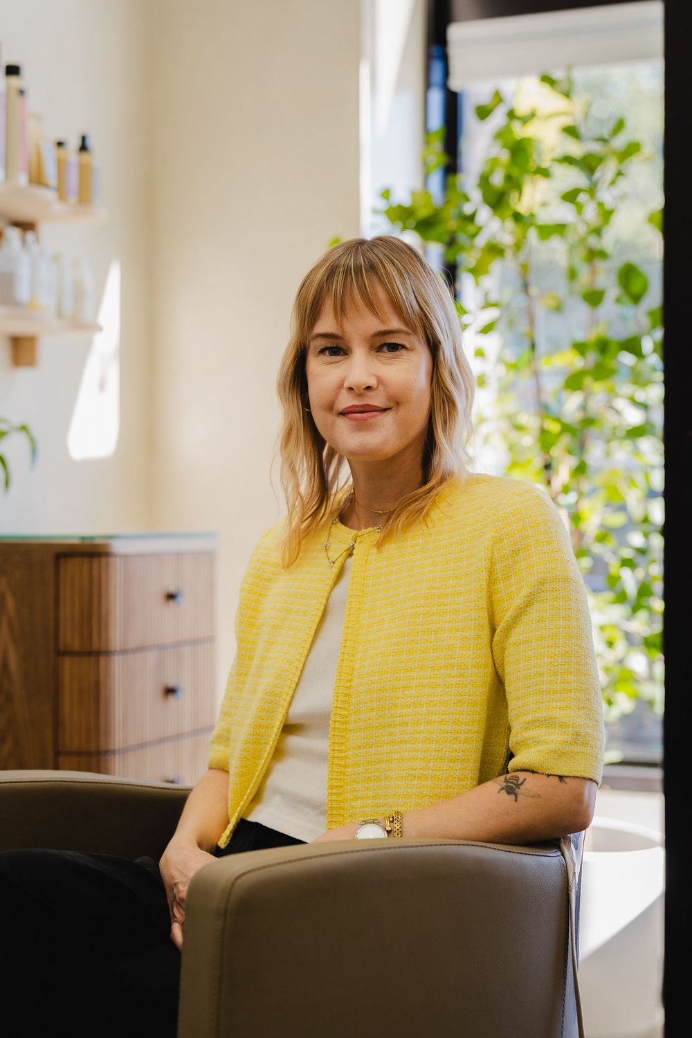 Portrait of Jill in her Eagle Rock studio captured during her Los Angeles branding photoshoot.