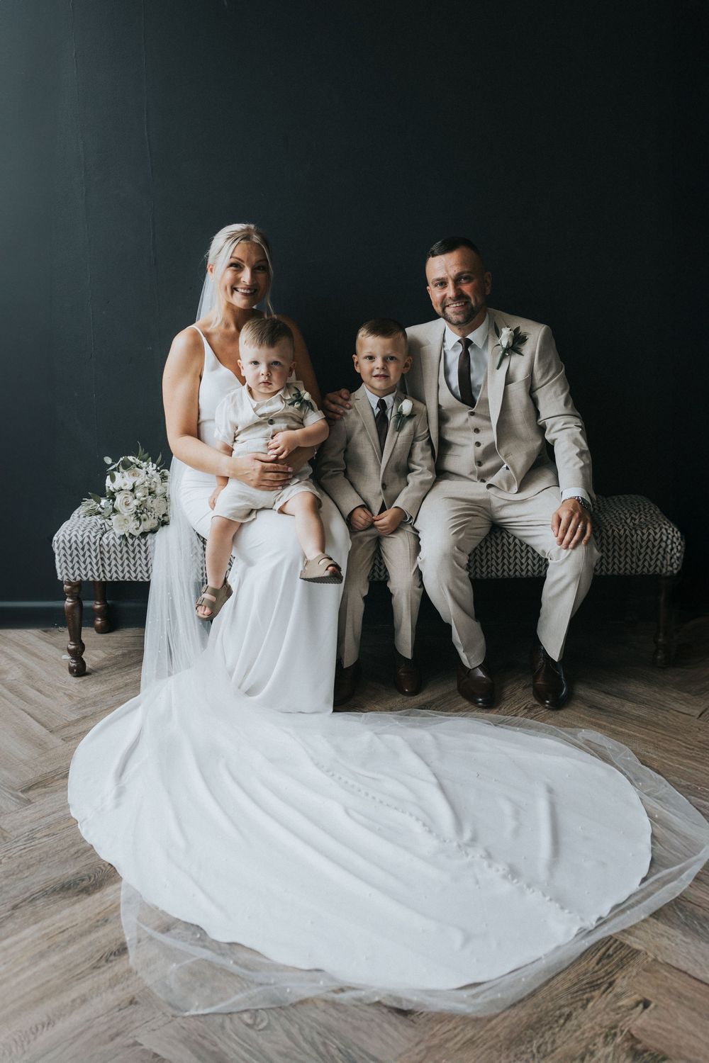 albert's Worsley wedding photography bride groom page boys
