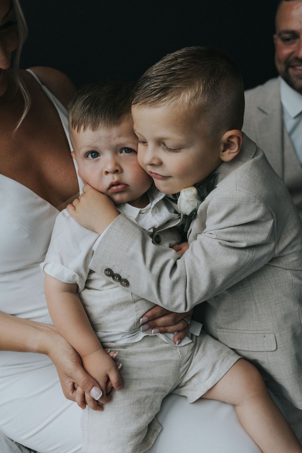 albert's Worsley wedding photography bride groom page boys