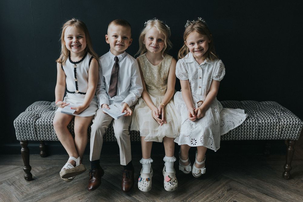 albert's Worsley wedding photography flower girls page boy
