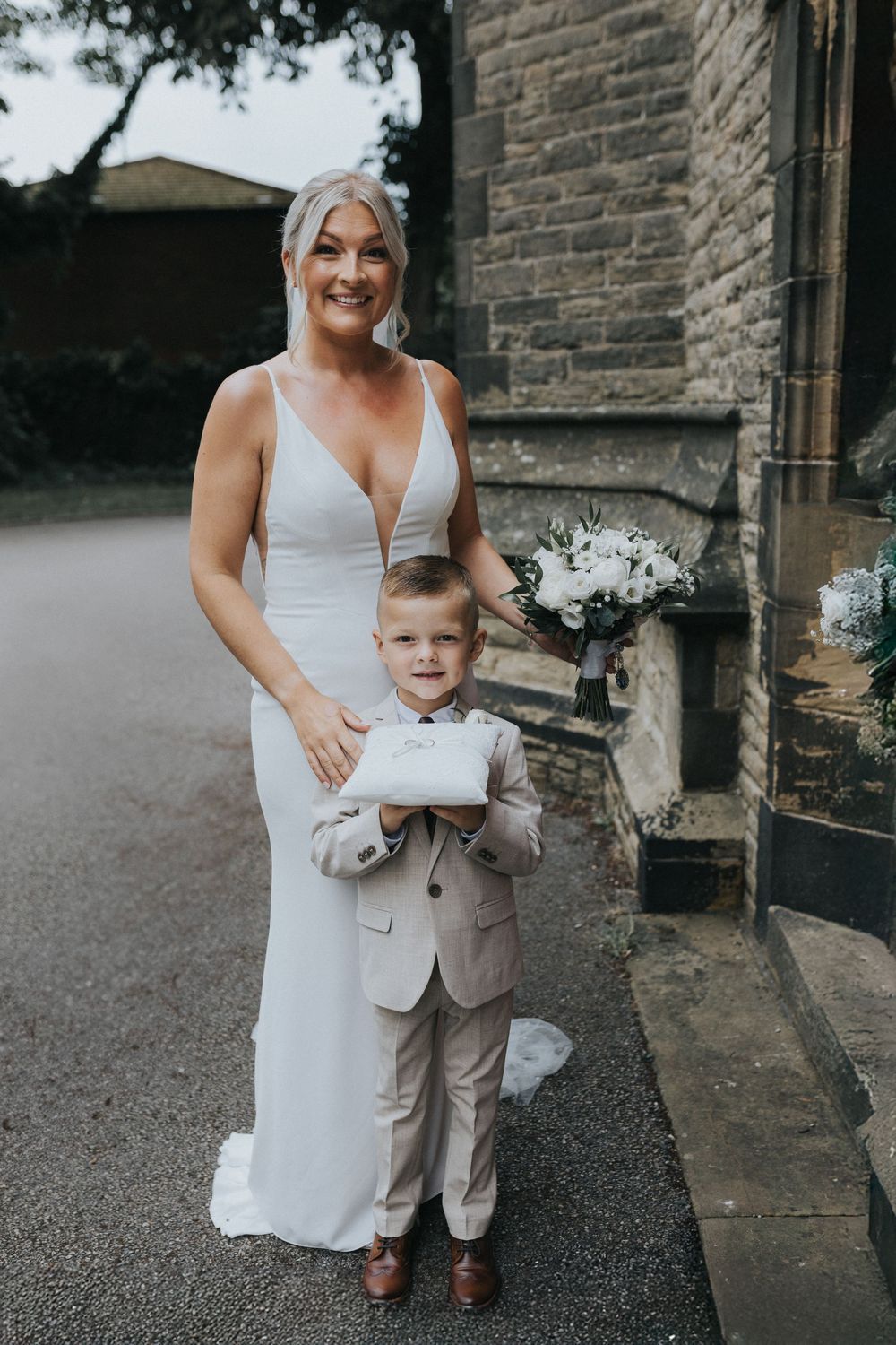 albert's Worsley wedding photography bride page boy