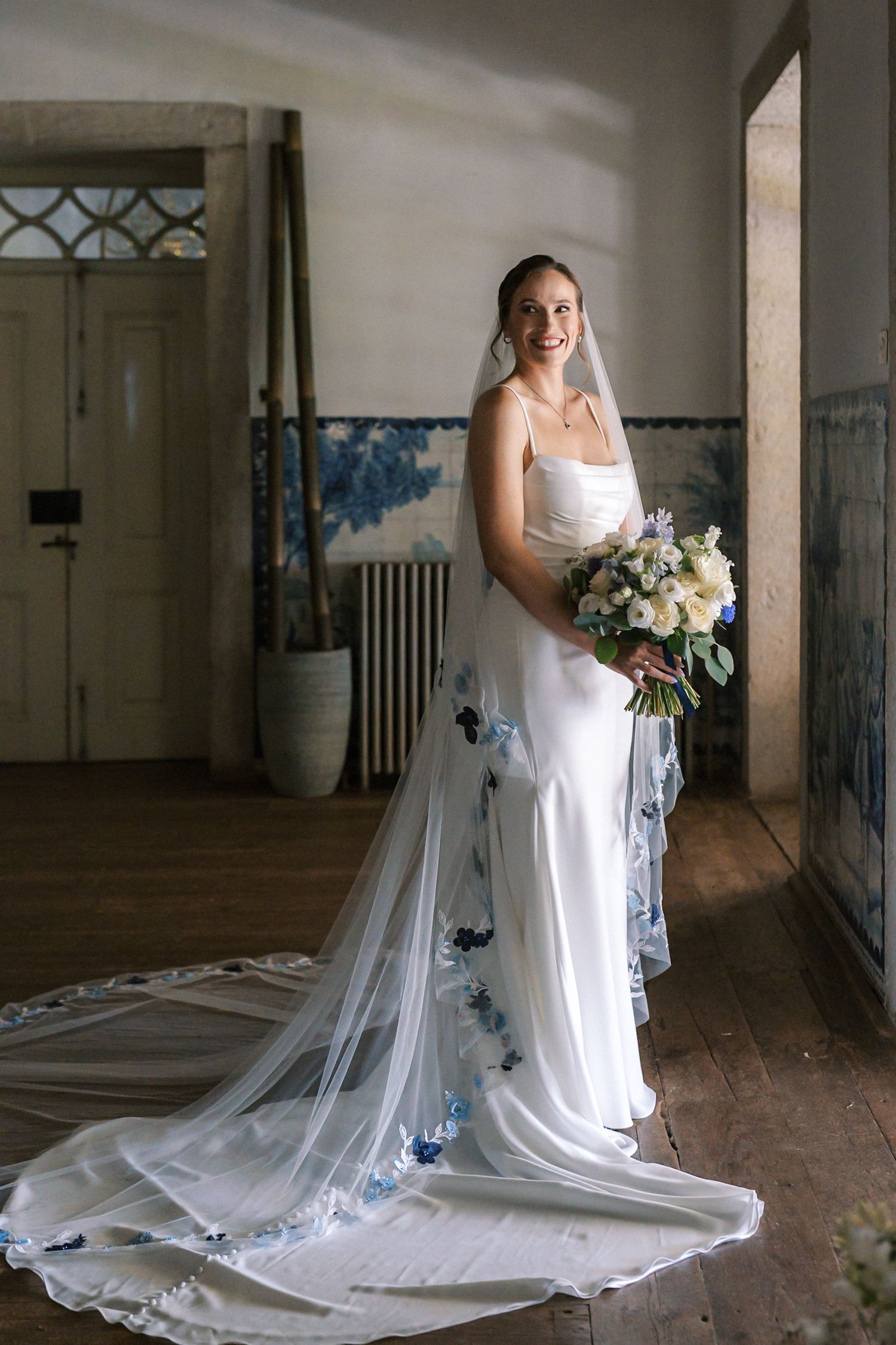 Bride getting ready at Quinta do Torneiro, captured by a Portugal wedding photographer