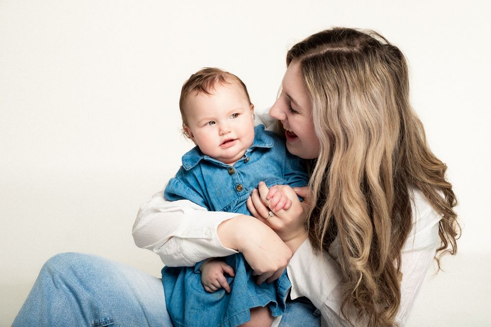 mother and daughter portrait