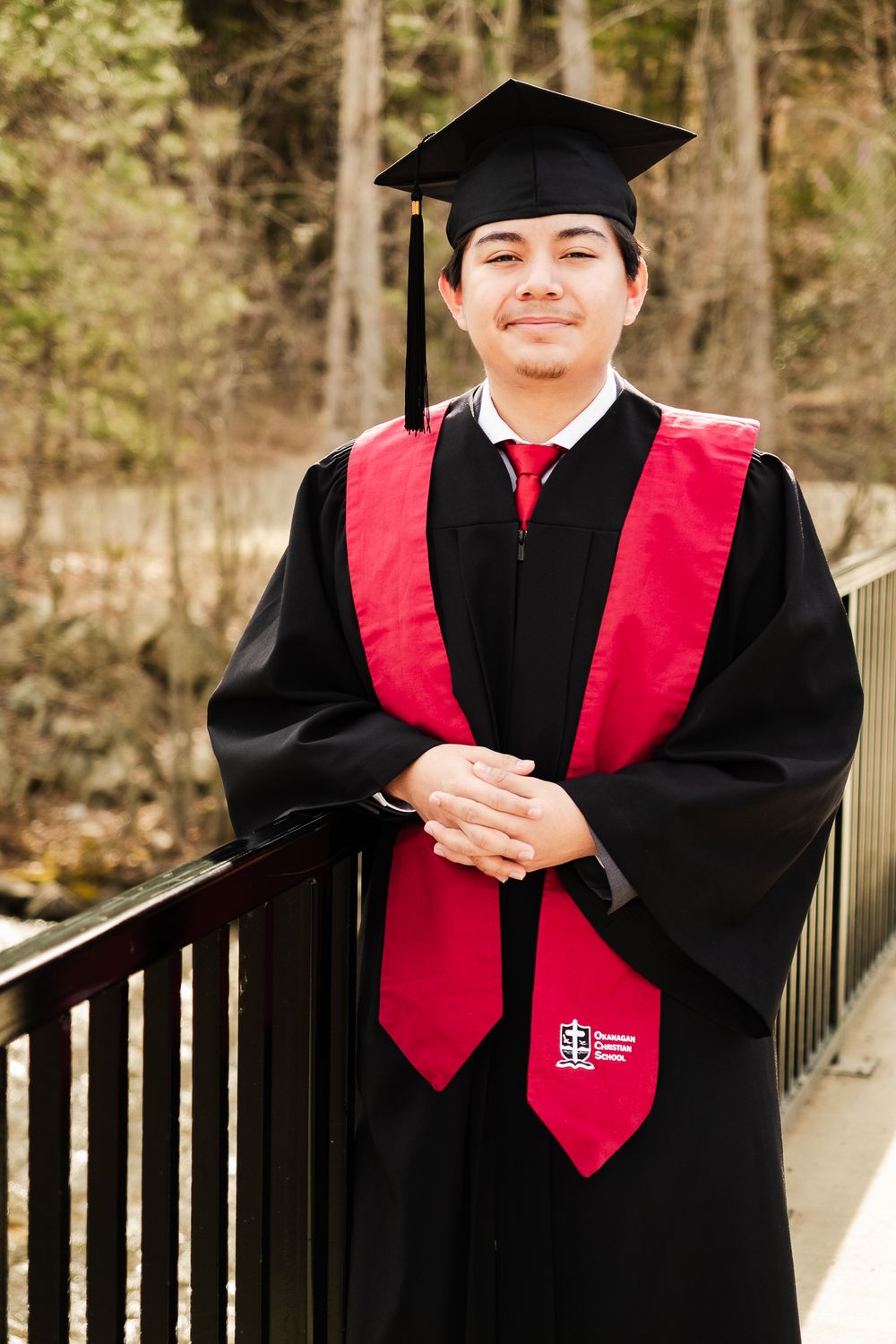 graduation, park background, sunny day