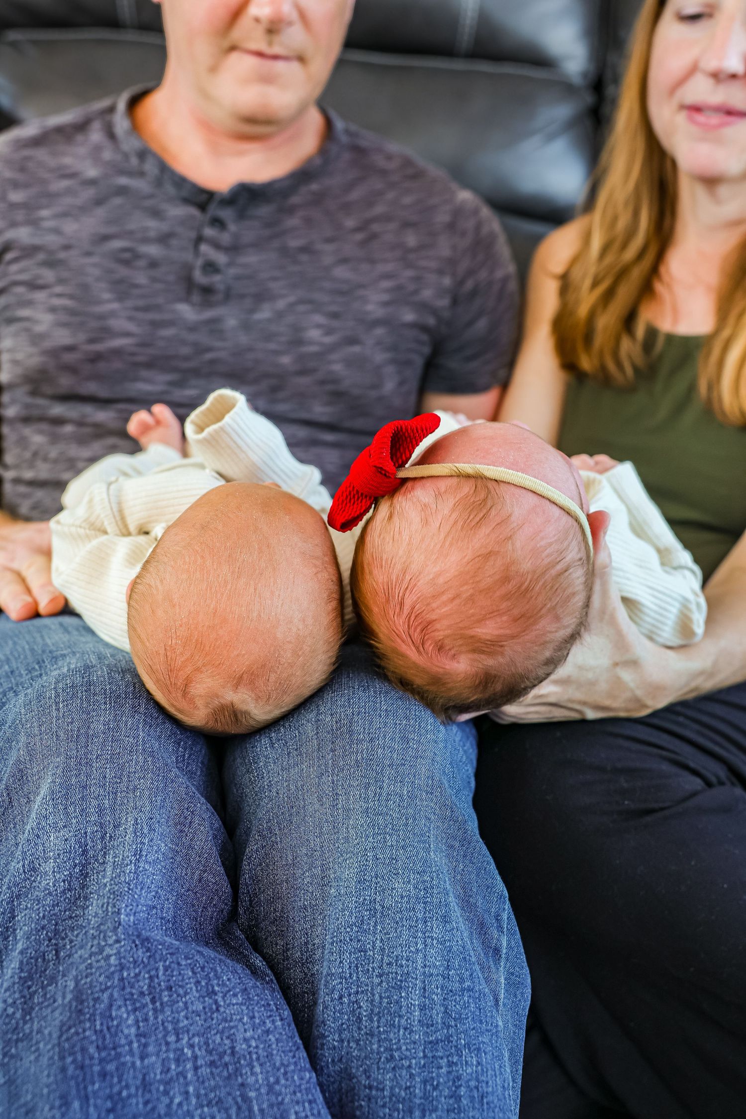 Twin newborn photography.