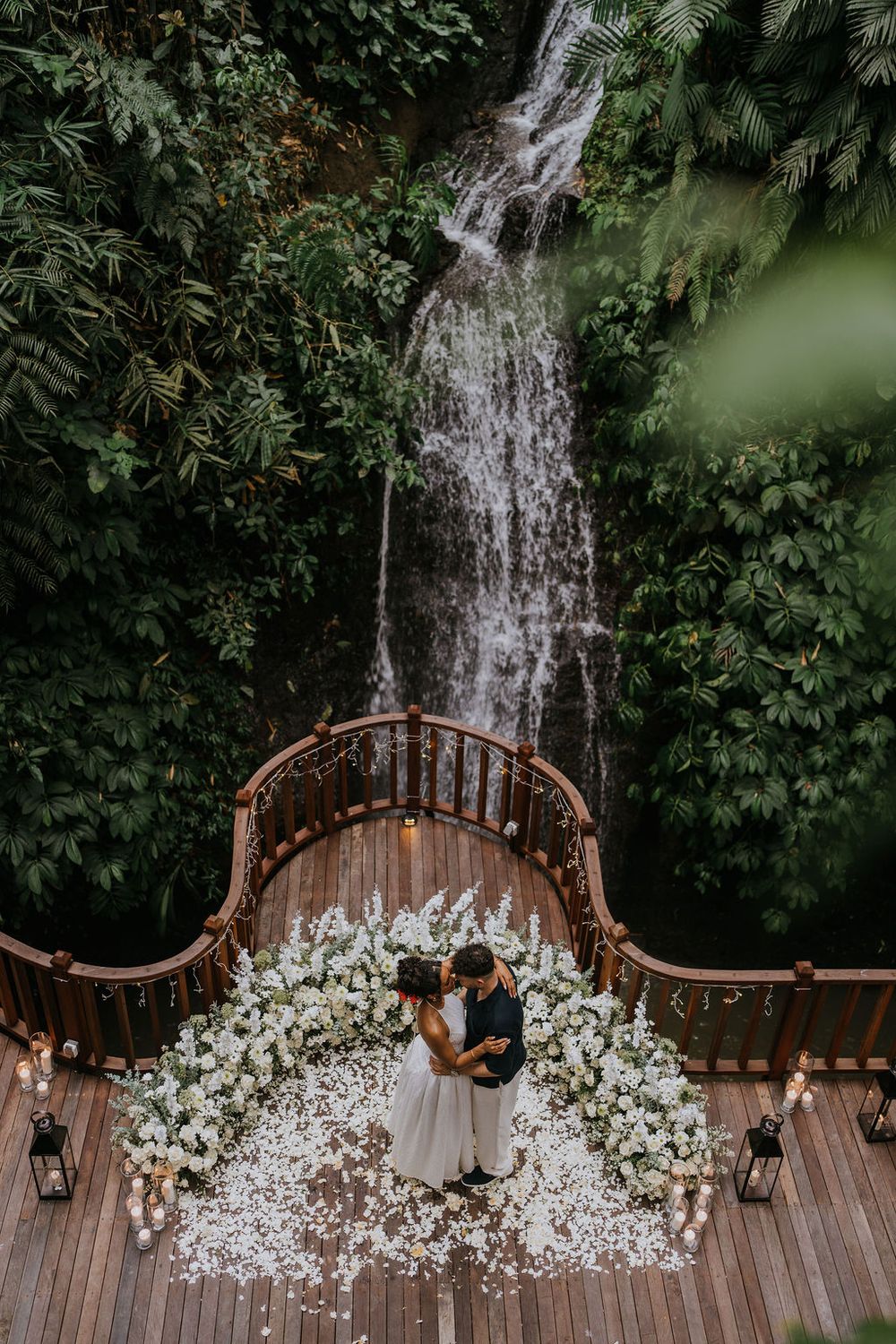 Professional proposal couple photography services at The Kayon Resort Bali.