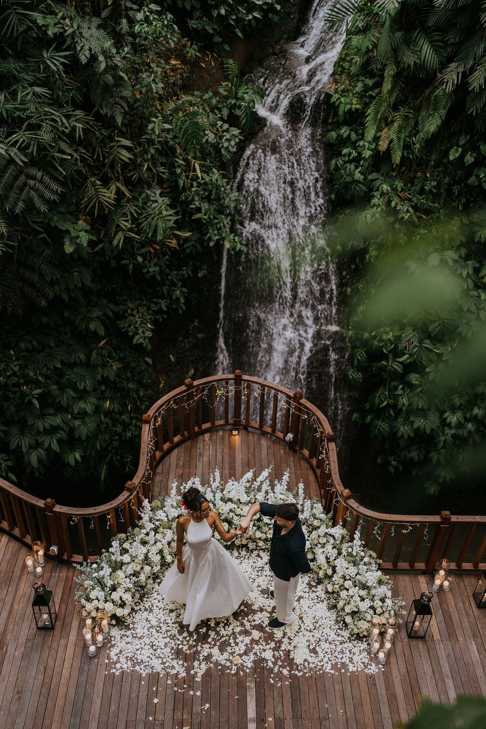 Professional proposal couple photography services at The Kayon Resort Bali.