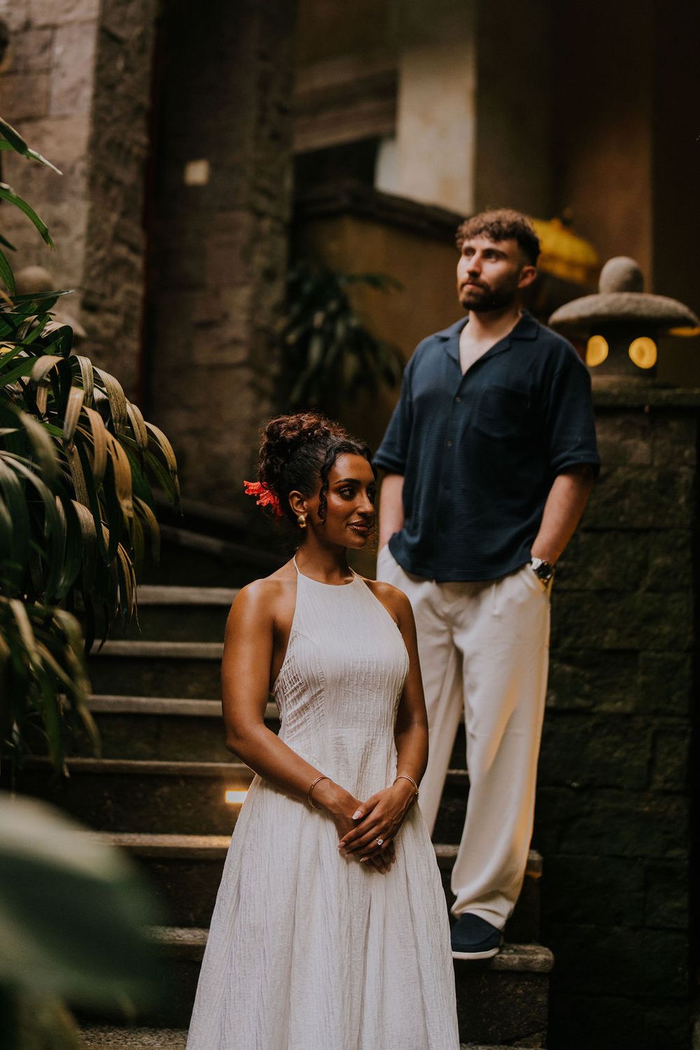 Professional proposal couple photography services at The Kayon Resort Bali.