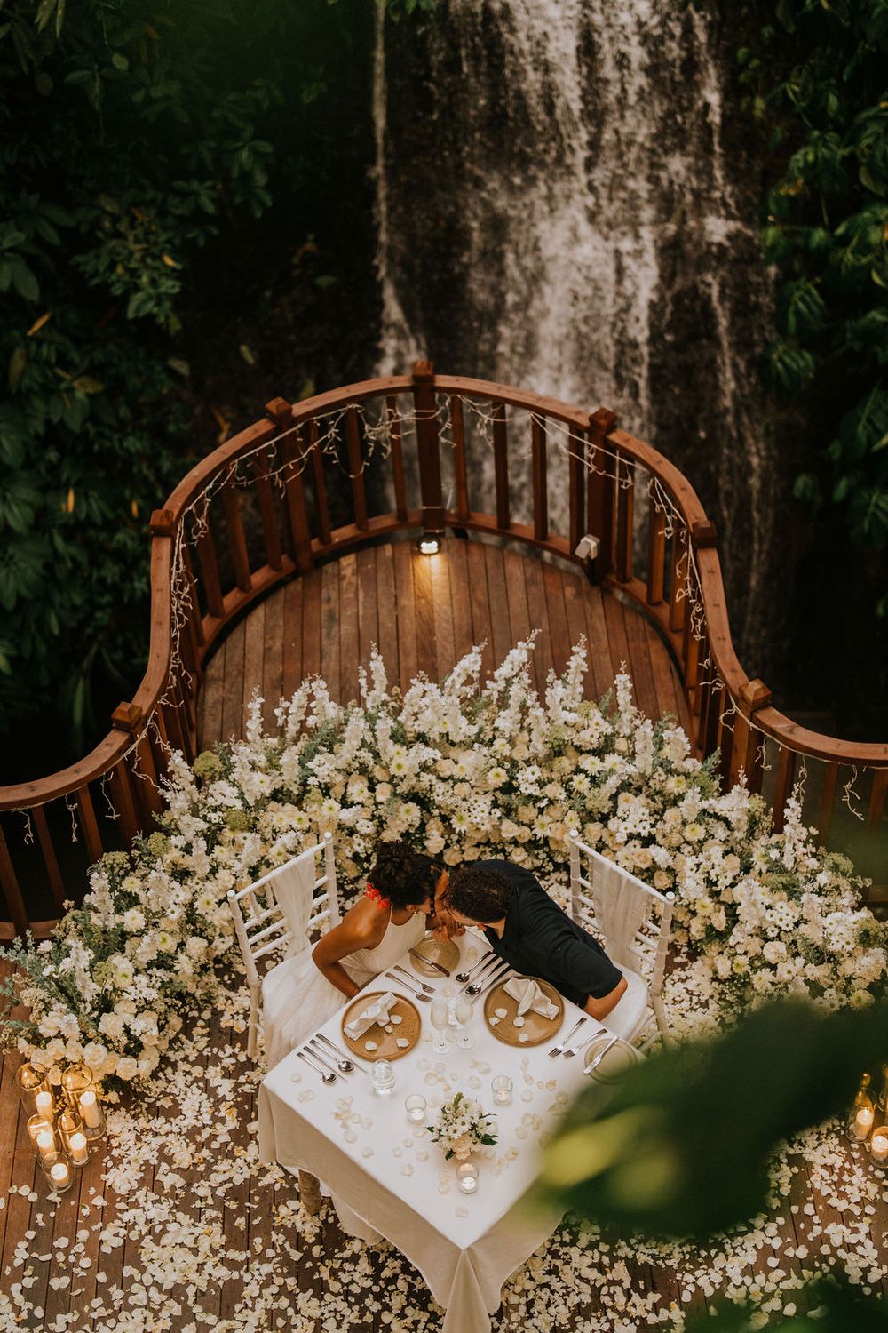 Professional proposal couple photography services at The Kayon Resort Bali.