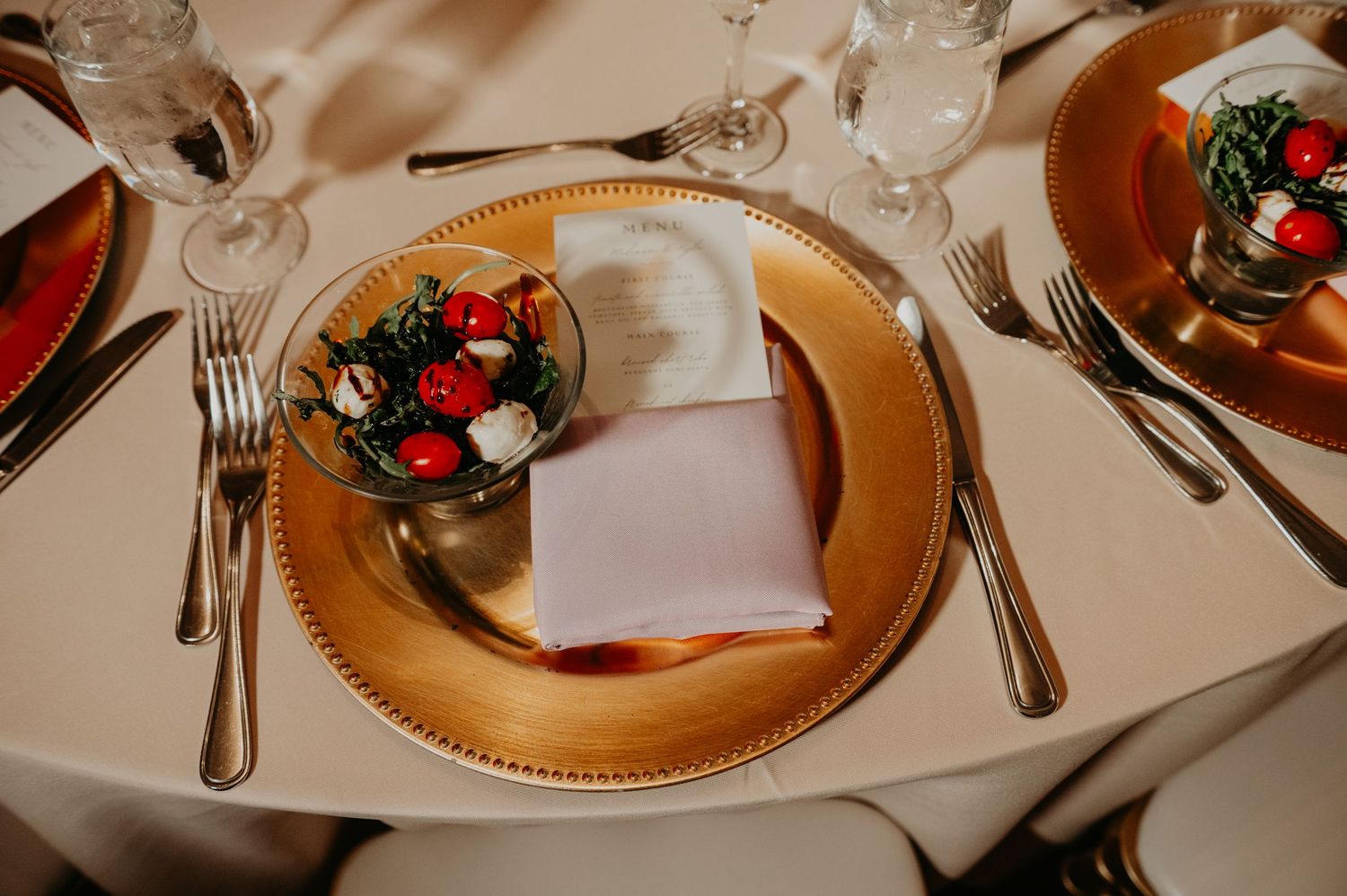Fall wedding reception decor at Galloping Hill Golf Course