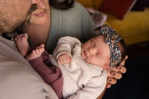Millcreek Utah newborn photography session with neutral styling