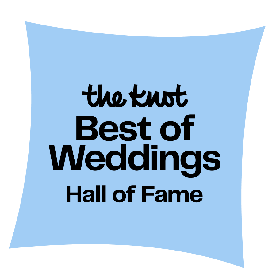 Light blue banner with white text displaying website navigation menu sections including "Best of" and "Weddings".