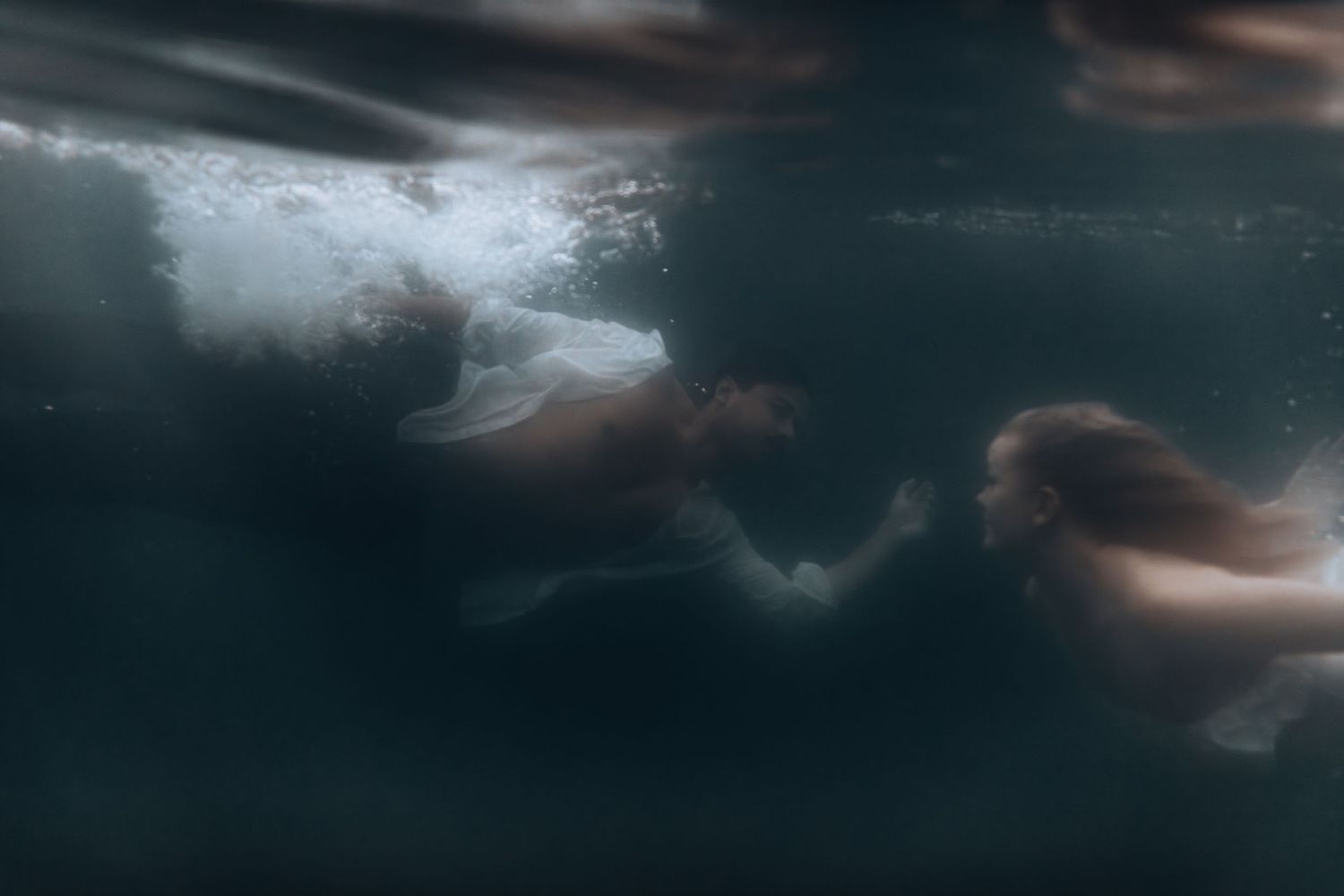 underwater photo shoot