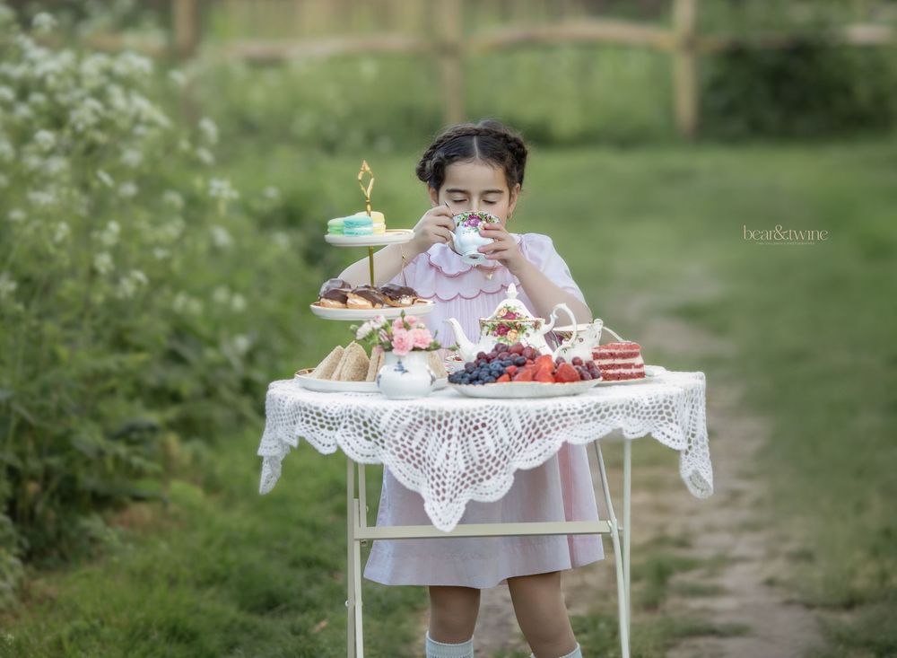 Kids tea party picture.