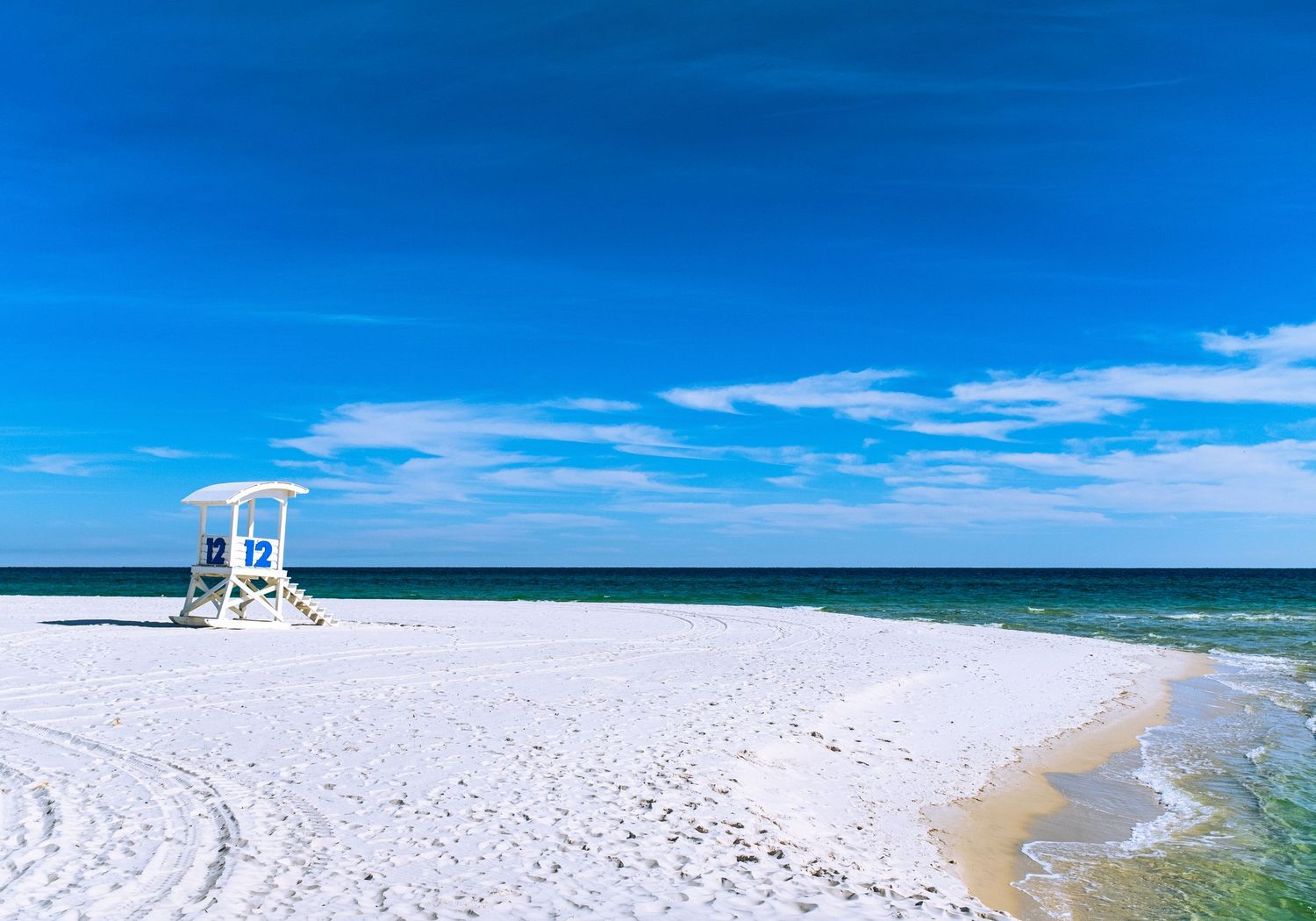 Lifeguard hut in Gulf Shores, Alabama