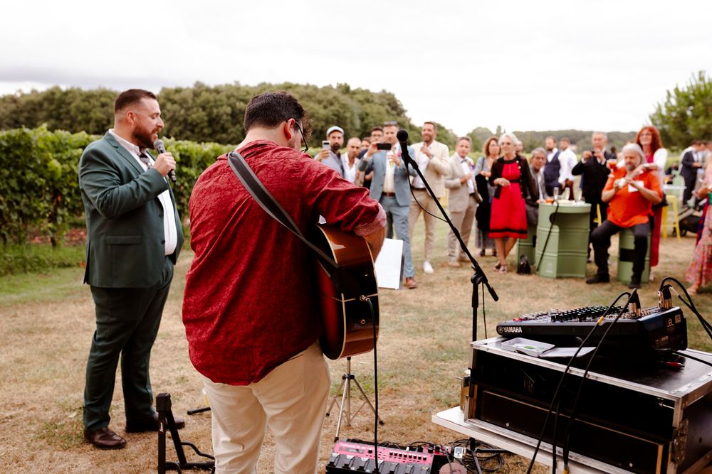 Concert de mariage avec invités
