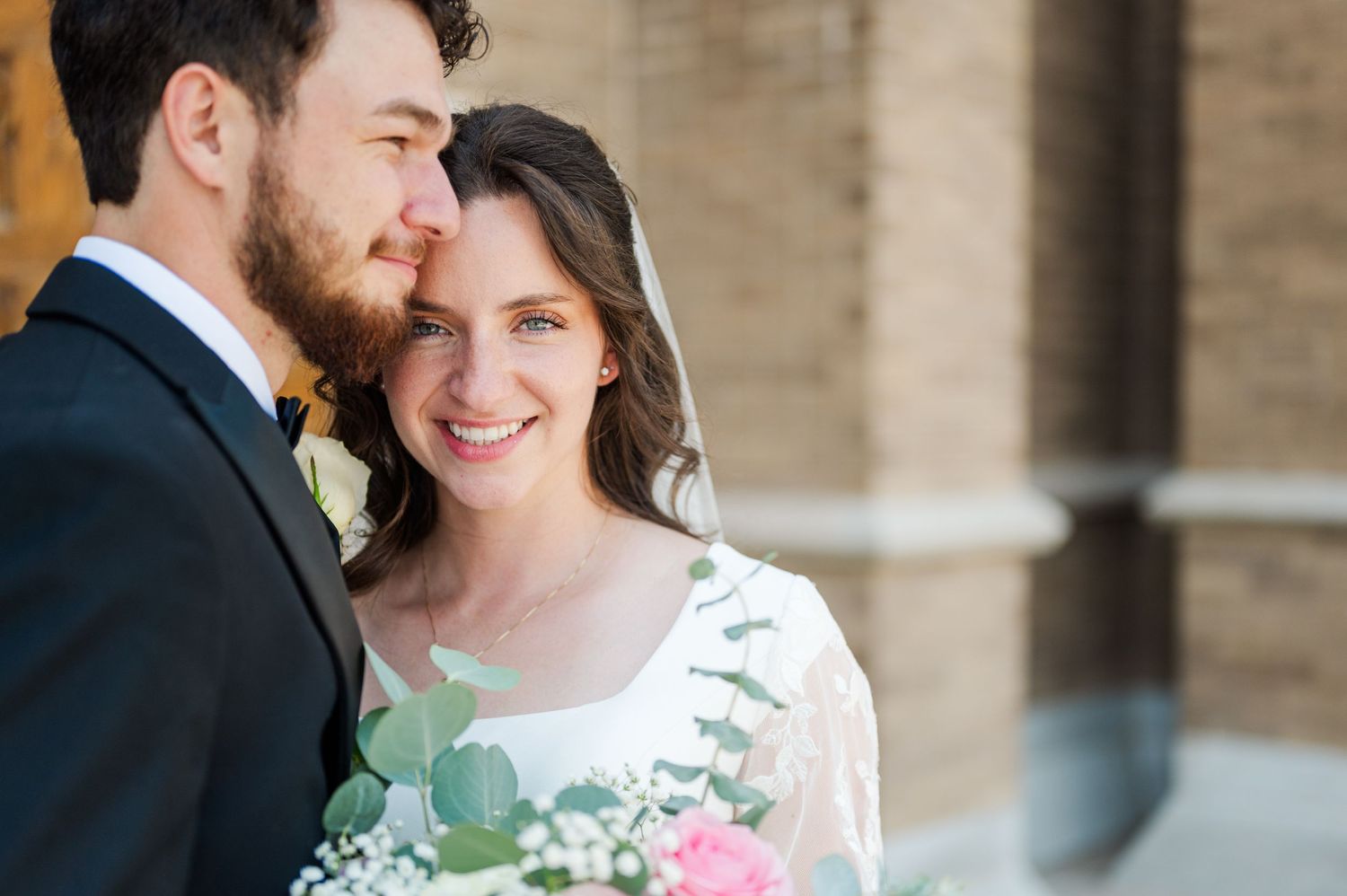 Wedding at Holy Family Cathedral Tulsa Oklahoma.