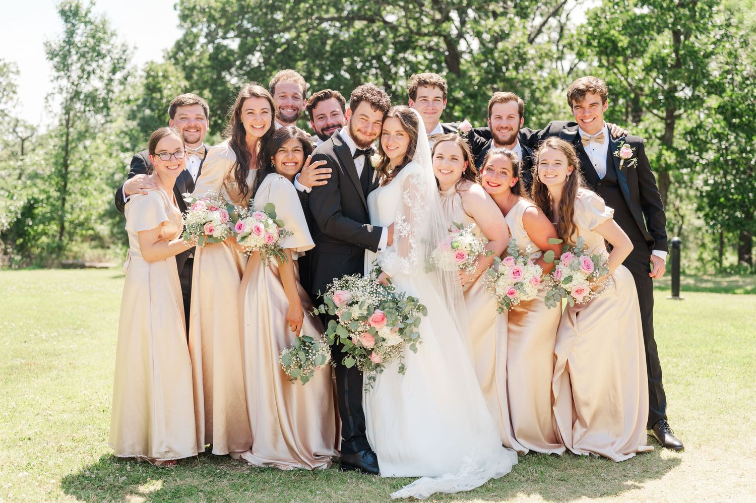 Wedding at Holy Family Cathedral Tulsa Oklahoma.