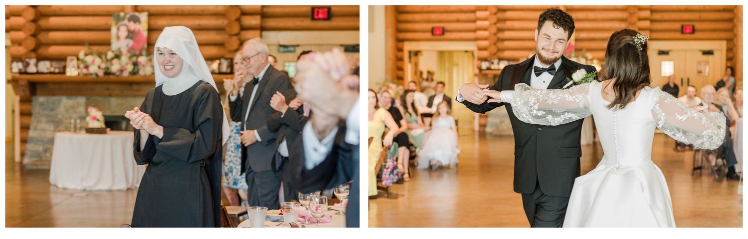 Wedding at Holy Family Cathedral Tulsa Oklahoma.