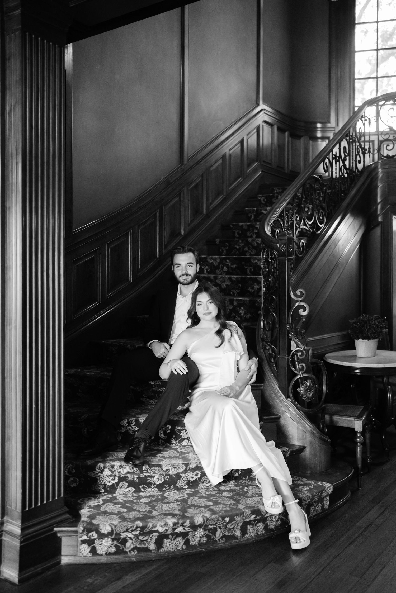Aldredge House engagement photography in Dallas Texas.